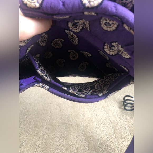 Vera Bradley Metropolitan Bag Simple Violet Purple Paisley, work bag, travel bag - Picture 10 of 15